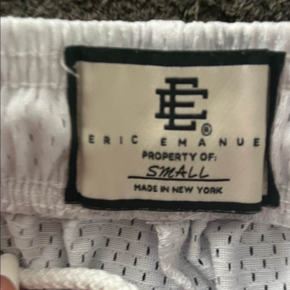 Eric Emanuel White Shorts with Orange and Blue Stars - Picture 4 of 5